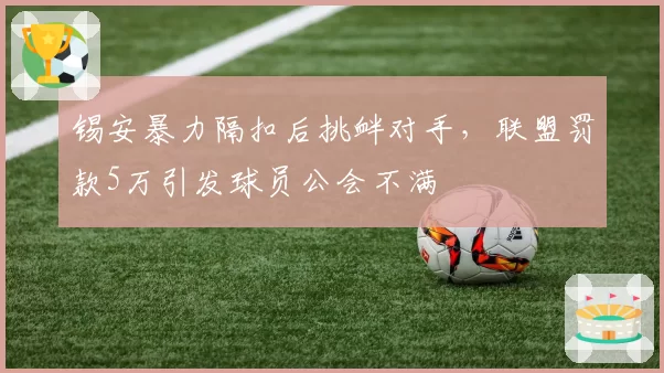 锡安暴力隔扣后挑衅对手，联盟罚款5万引发球员公会不满